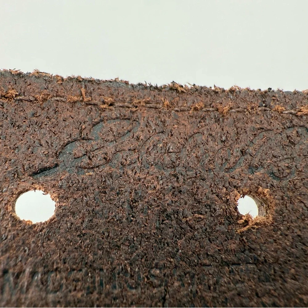 Vintage Eddie Bauer Stretchy & Leather Belt 38/40‎